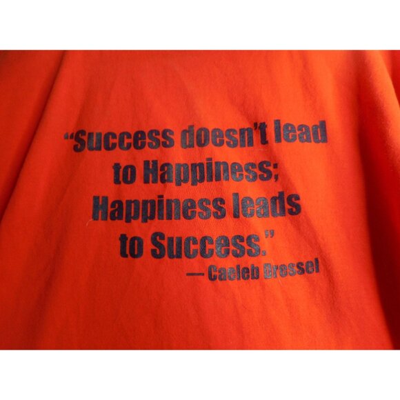 Electric Orange Sz L Tee T-Shirt Cotton blend Stingrays Gildan Dry Blend YMCA #2 - Picture 6 of 6